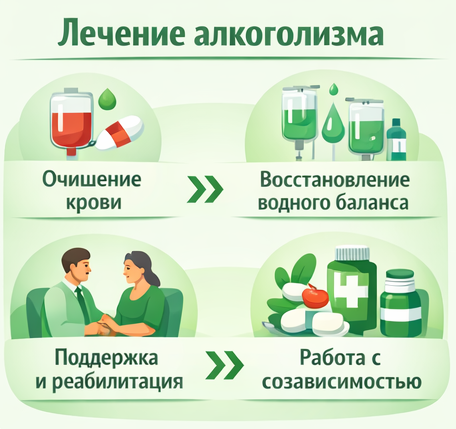 лечение алкоголизма в Плавске этапы